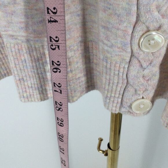 TORRID SZ 2 2X cream oatmeal heather light weight  cardigan sweater NWT B83 - Picture 2 of 7